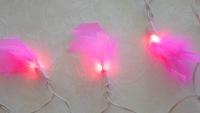 Pink Feather - fairy lights
